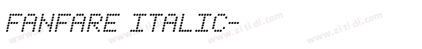 FANFARE Italic字体转换